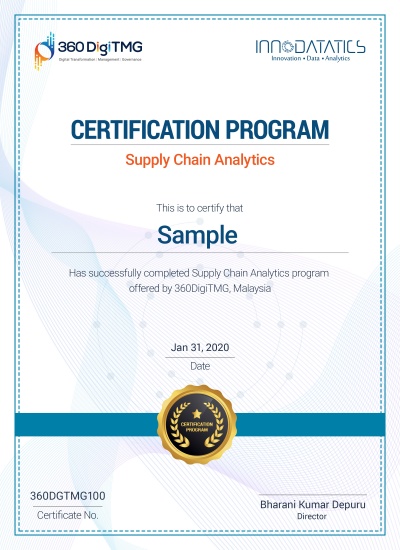 supply chain analytics certification course - 360digitmg